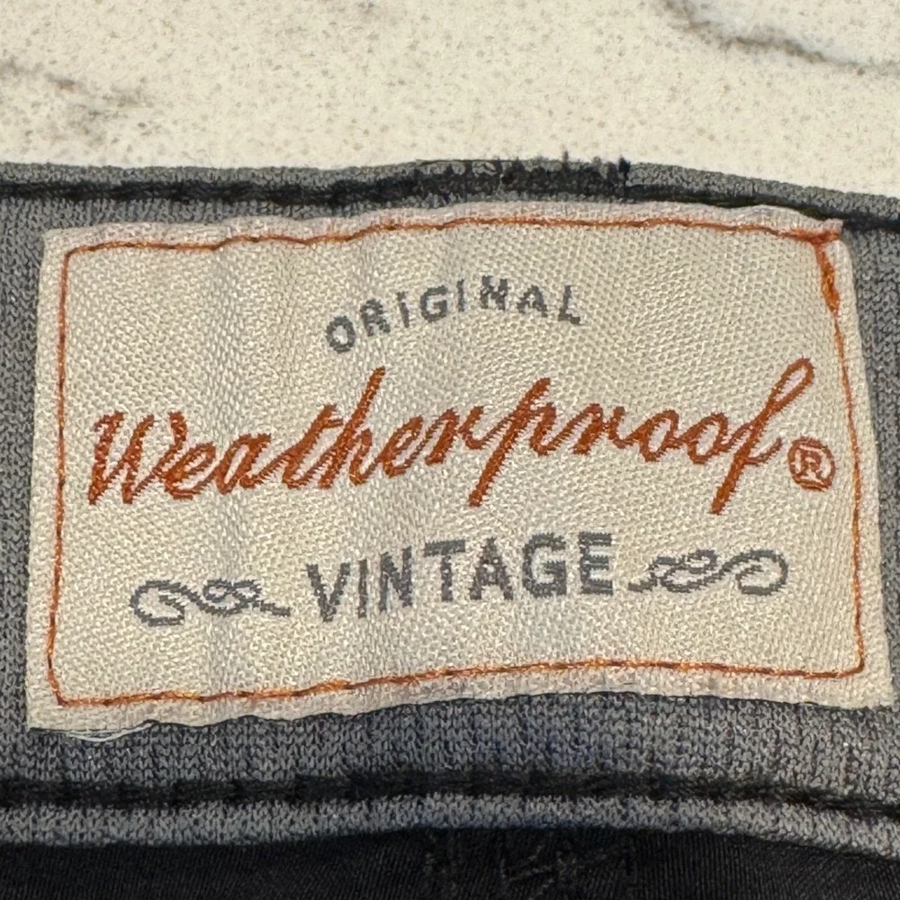Weatherproof Vintage Shorts Mens 34 Black Cargo Utility Stretch Nylon Hiking
